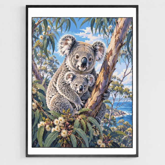 Koala Family Paint by Numbers