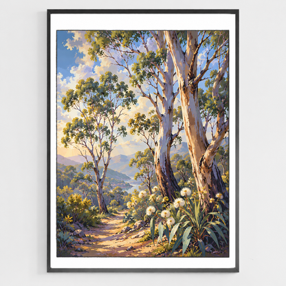 Sunlit Gum Tree Trail Paint by Numbers