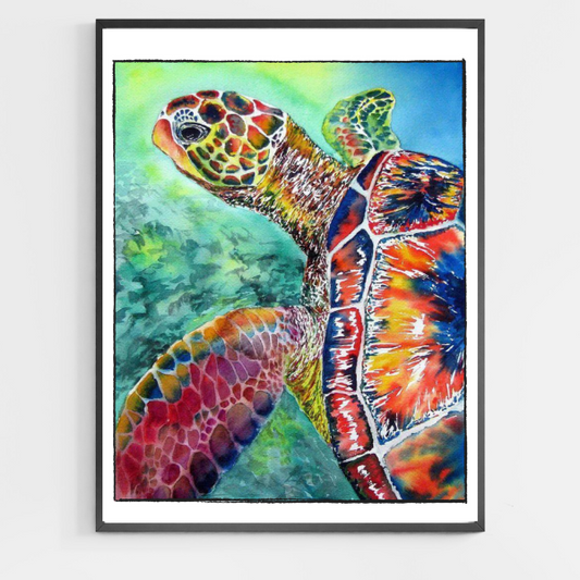 Sea Turtle - DIY Paint by Numbers